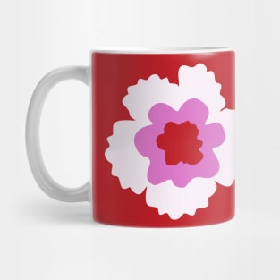 Pink Flower Power Mug